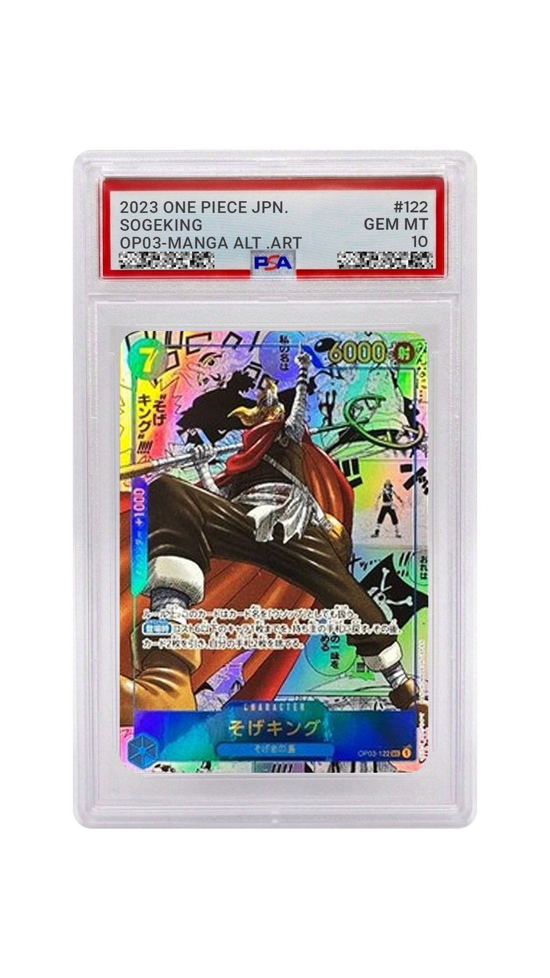 PSA 10 Sogeking Manga Alt Art OP03-122